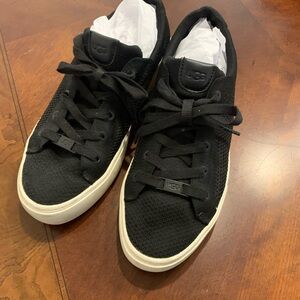UGG Women's Black Sneakers with White Soles